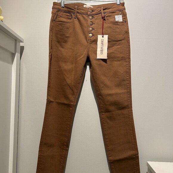 Driftwood Rust Brown Jeans 29 W (size 10) NEW - Picture 1 of 6